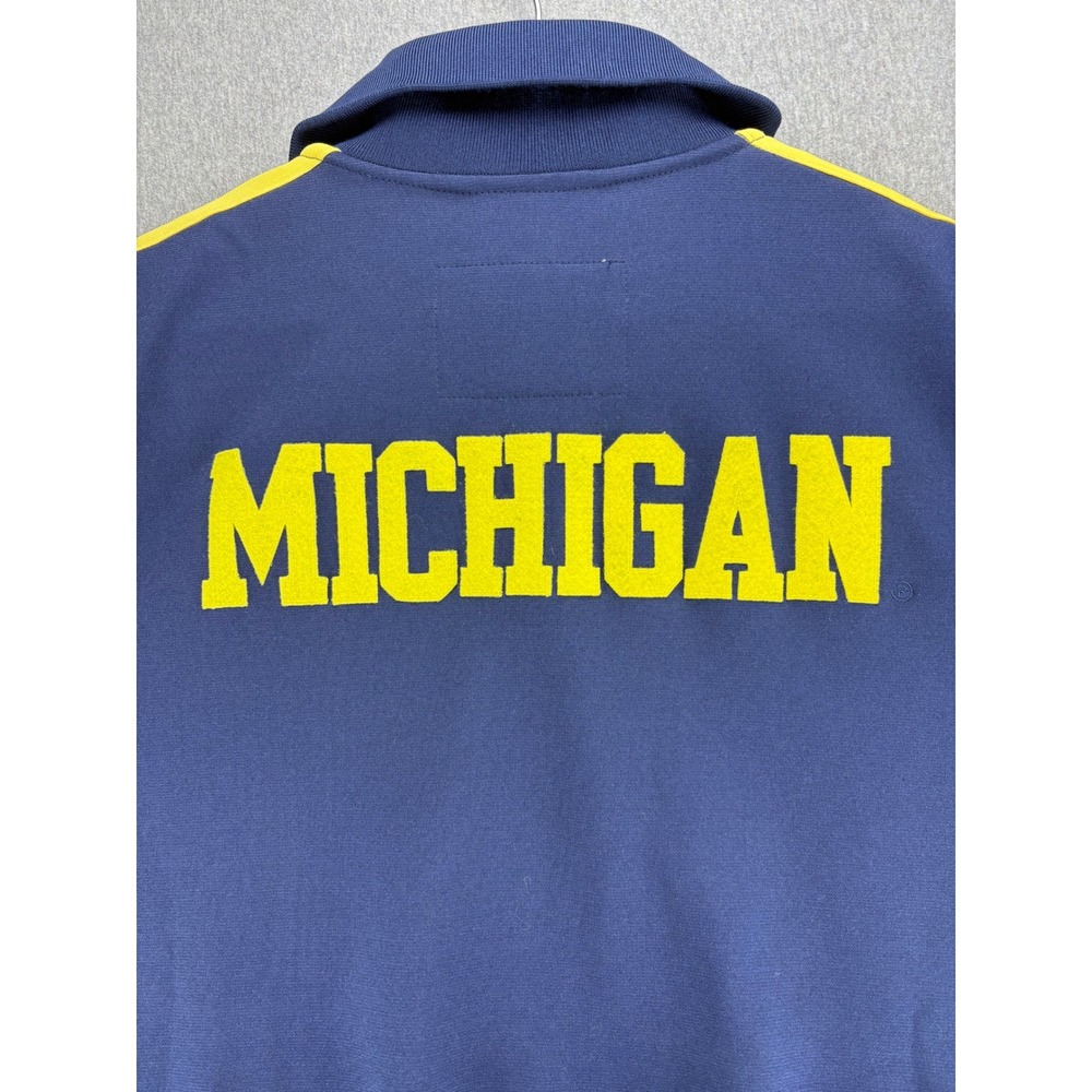 Michigan Wolverines Track Jacket Mens XL‎ Mitchell & Ness College Vault Full Zip - Picture 7 of 15